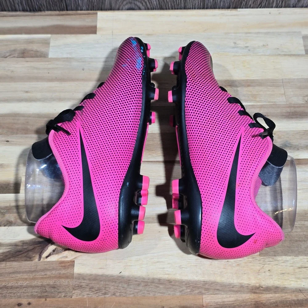 Nike‎ Jr. Bravata II FG Soccer Cleats Firm Ground Youth Size 4.5Y Pink Black